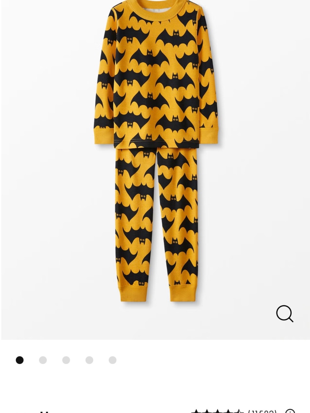 Hanna Andersson Night Flight Halloween Long John Pajama Set size 4 unisex